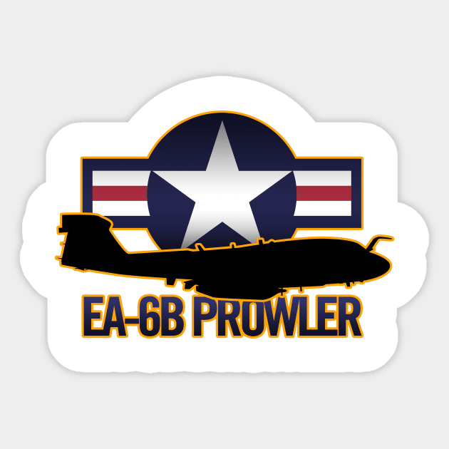 EA-6B Prowler Sticker by hobrath